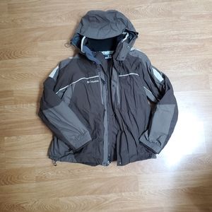 Columbia coat with fleece jacket insert